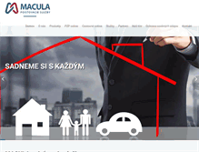Tablet Screenshot of macula.sk