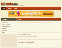 Tablet Screenshot of macula.cz